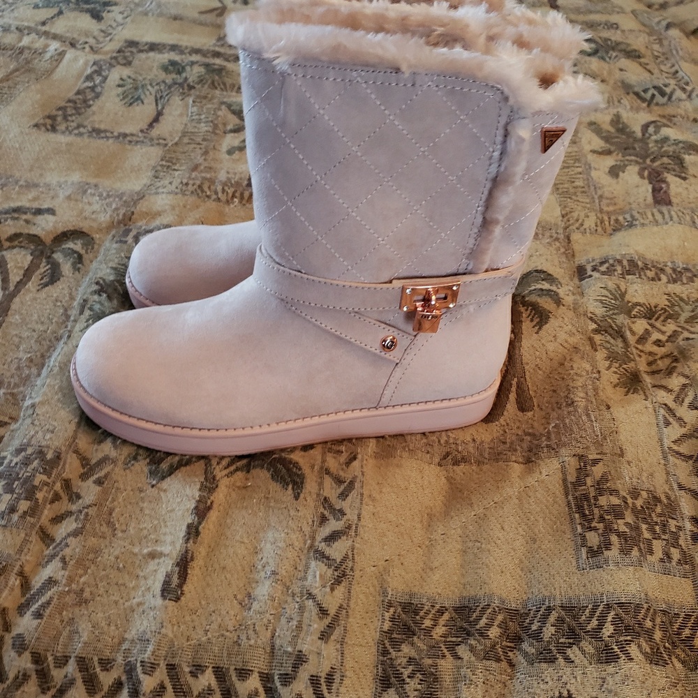New guess pink short boots